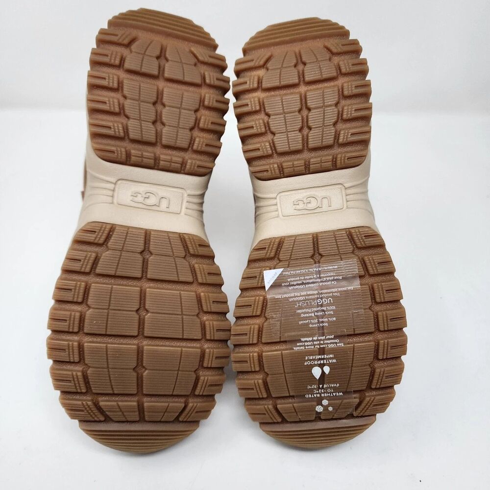 UGG Snow Boots Womens Size 7 Brown Waterproof Suede Ankle Zip Winter Shoes - Picture 8 of 9